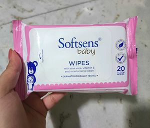 (Set Of 2) Softsens Baby Wipes
