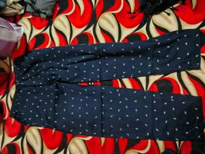 Navy Blue Printed Palazzo Pants