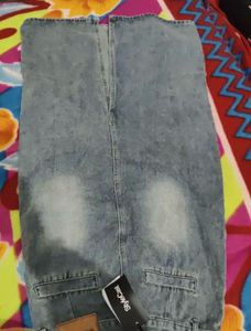 Denim Midi Skirt