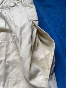 Cream Wide Leg Pants