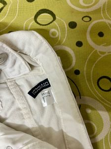 H&amp;M White Wide Leg Jeans