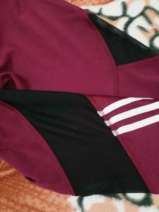 Maroon Athletic Leggings
