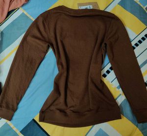 Brown 'Nicest' Long Sleeve Tee