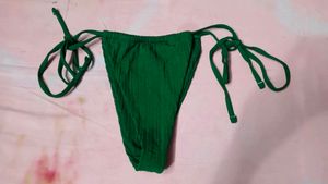 Green Bikini Bottom with Tie Sides