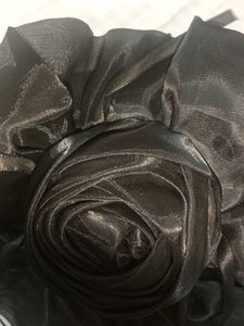 Elegant Black Rose Hair Accessory