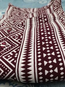 Elegant Kurta with Geometric Print