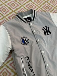 Stylish Grey Bomber Jacket