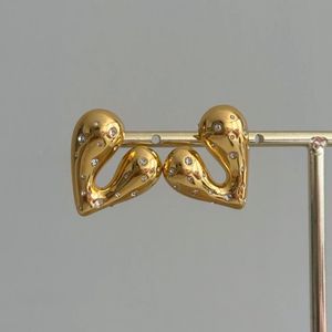 Luxe Heart 18K Gold Plated Anti Tarnish Earrings