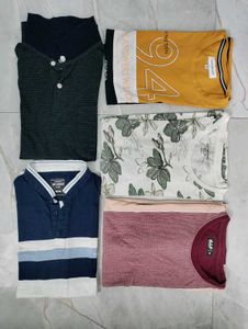 Men's Casual T-Shirts - Pack of 5 (M size)