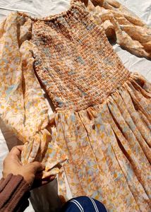 Floral Print Long Dress 👗🌸