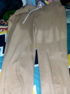 Nude Color Cargo Trousers For Women