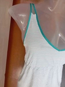 Striped Peplum Camisole Top