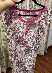 W Floral Print Cotton Kurta