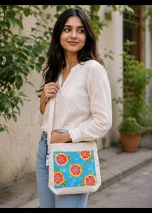 Citrus Canvas Sling Bag