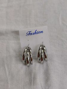 Chunky Triple Hoop Earrings