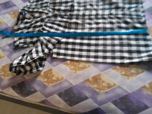 Chic Gingham Cold Shoulder Top