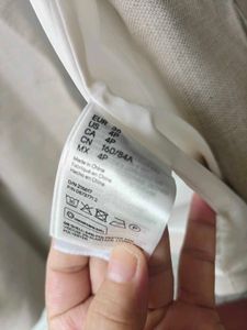 H&amp;M Women's Beige Double-Breasted Blazer