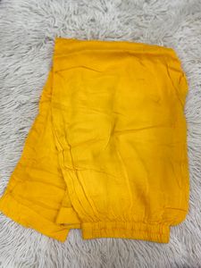 Bright Yellow Linen Pants