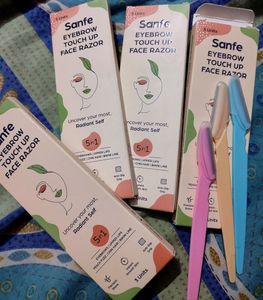 Combo Of 4Packets Sanfe 5in1 Touch Up Face Razor