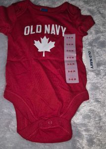 New Old Navy Canada Maple Leaf Bodysuit