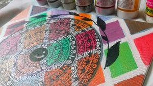 Mandala Artwork On Canvas