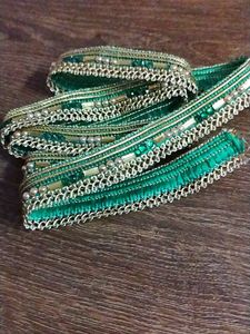 pearl and Stone  Green Lace 1 Meter,            d