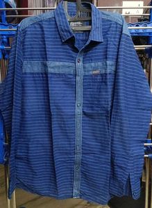 Blue Striped Men's Casual Shirt