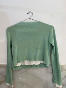 Y2k Cropped Cardigan