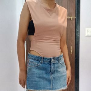 Sexy Branded Side cut Outs Bodysuit