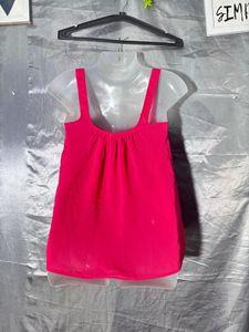 Zara Vibrant Pink Spaghetti Strap Top