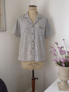 Cat Printed Nightwear Top XXL