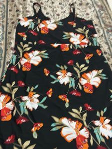 Floral Print Button-Up Midi Dress