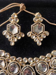 Exquisite Kundan &amp; Polki Necklace Set