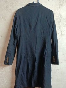 Chic Navy Blue Longline Blazer
