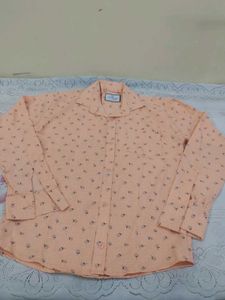 Peach Coloured Printed Shirt from Original City