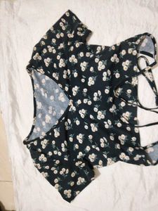 Floral Wrap Top