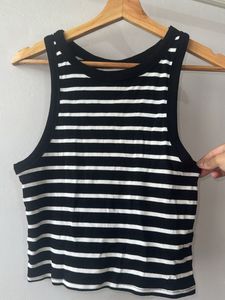 Striped Ribbed Tank Top