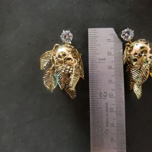 Gold Leaf Dangle Earrings