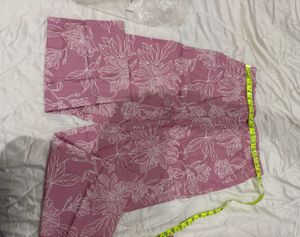 Pink Floral Print Sleep Set