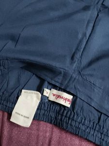 Fabindia Blue Cotton Palazzo Pants
