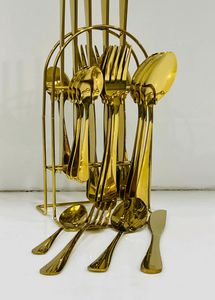 *24PCS PREMIUM LUXURY GOLDEN CUTLERY🍴