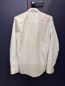 Men's Light Blue Striped Button-Up Shirt