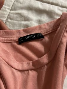 SHEIN pink crop top