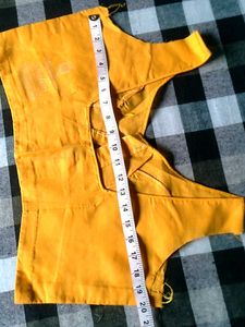 Yellow  cotton Blouse unfinished