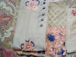 Embroidered Palazzo Pants