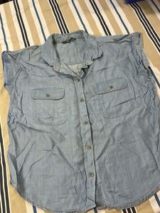 ONLY Denim Button-Up Shirt boxy look