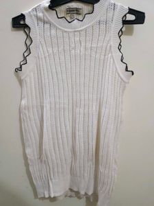 🤍 Chrochet Knit Top! 🌬️