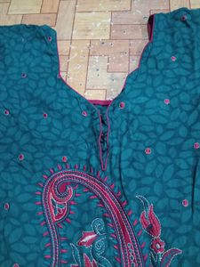 Teal &amp; Maroon Indian Salwar Kameez Set