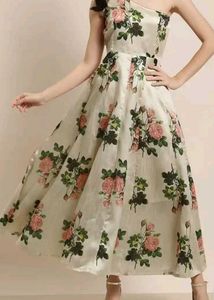 Floral One Shoulder Dress