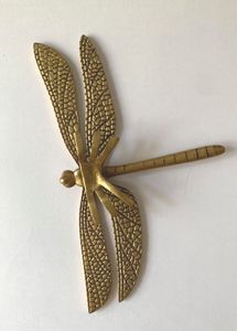 Antique Brass Dragonfly Accent